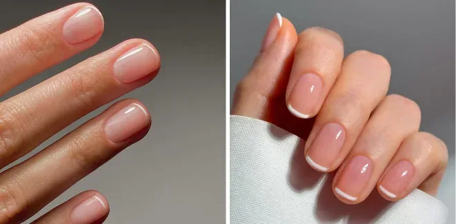 Are there different base coat options for a classic French manicure