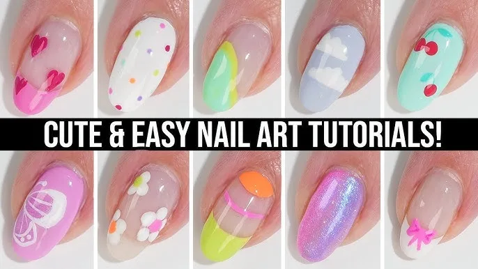 How can beginners achieve simple DIY nail designs