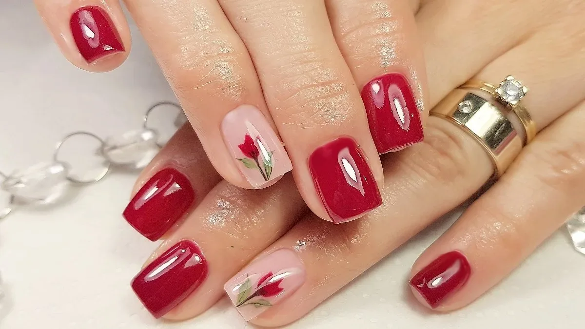 How can classic red nail designs be updated