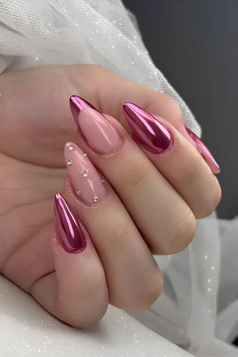 How Can You Create Pink Chrome Nails