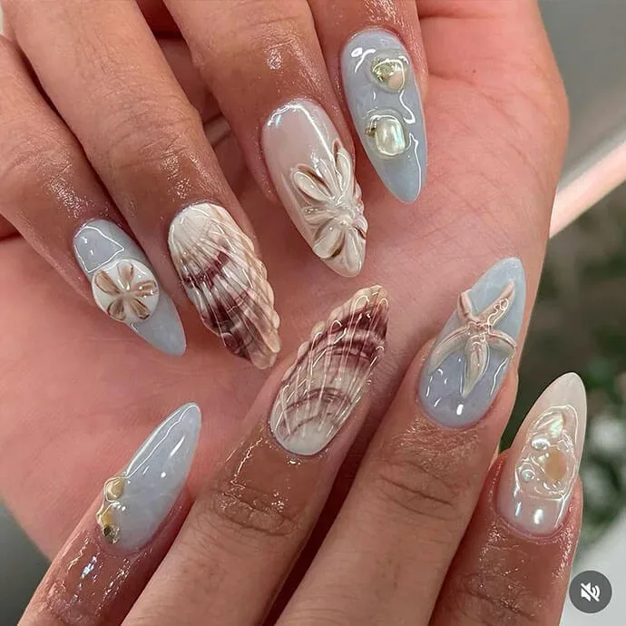 How can you incorporate summer themes into your nail art