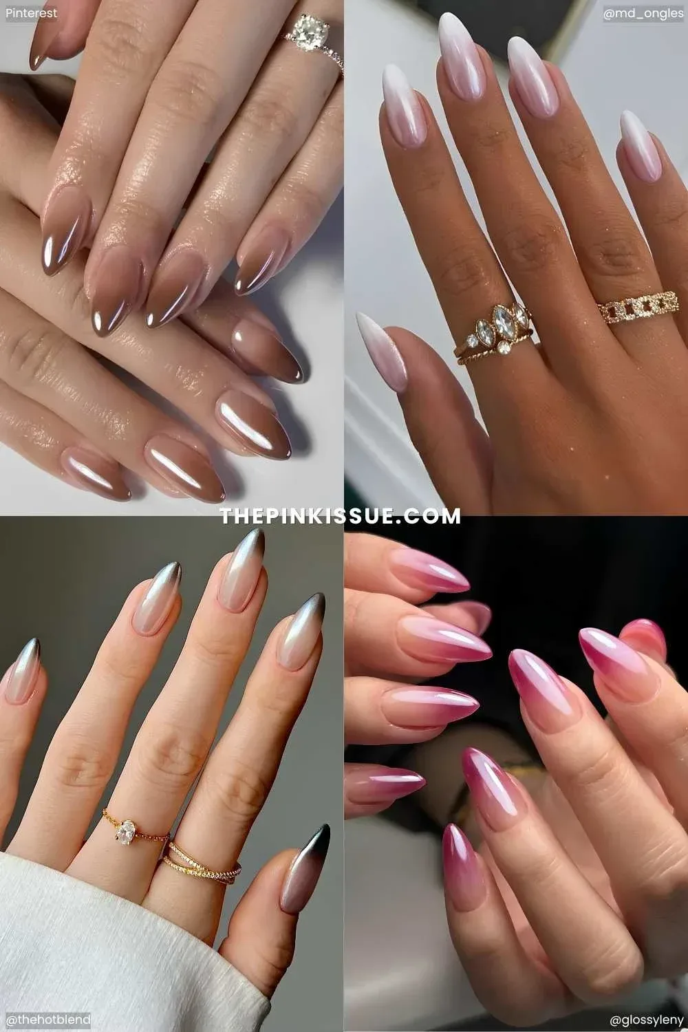 How do different finishes impact the look of ombre nails How do different finishes impact the look of ombre nails