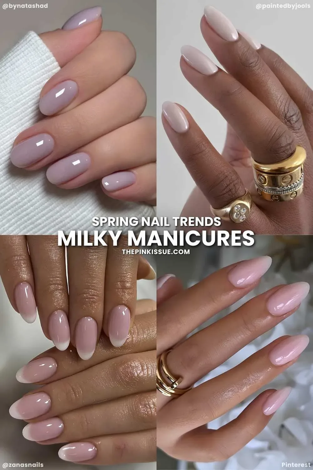 Is the 'milky pink' trend still popular this spring Is the 'milky pink' trend still popular this spring