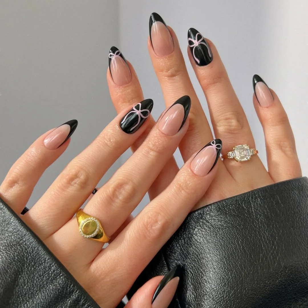Should you consider nail art with black French tips