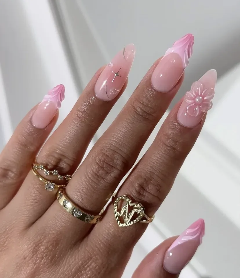 What are common 3D nail art designs