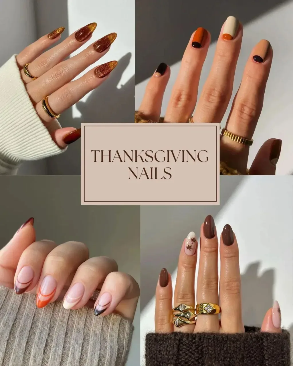 What are some elegant and classy Thanksgiving nail designs What are some elegant and classy Thanksgiving nail designs