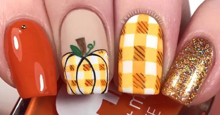 What are some inspiring Thanksgiving nail design ideas