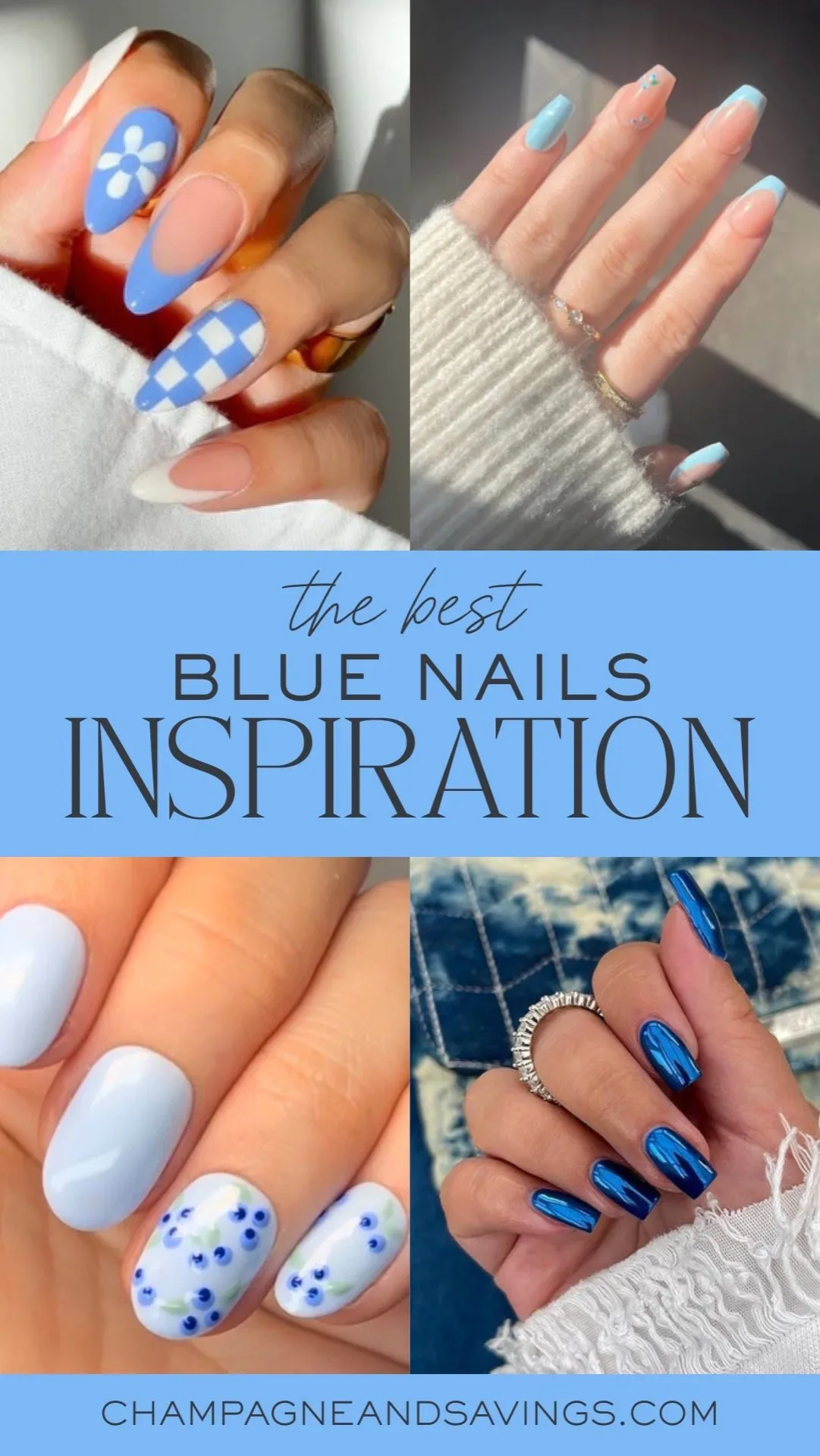 What are some popular blue nail design ideas What are some popular blue nail design ideas