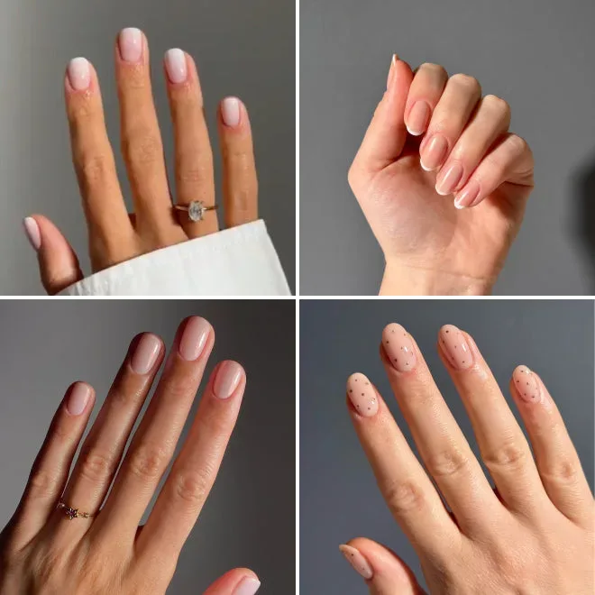 What are the different types of nude manicure ideas
