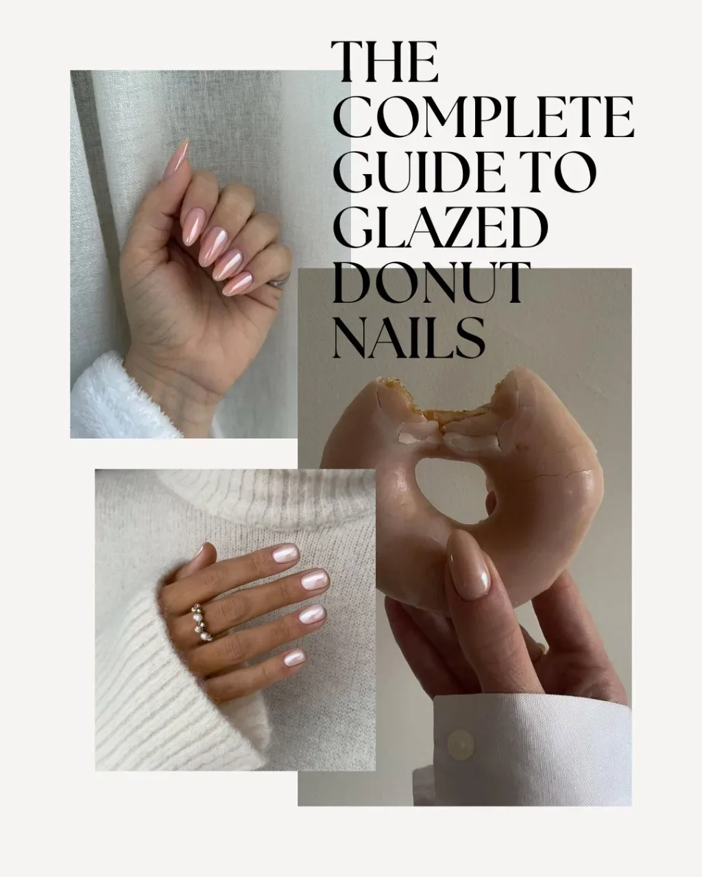 What are the essential products for glazed donut nails