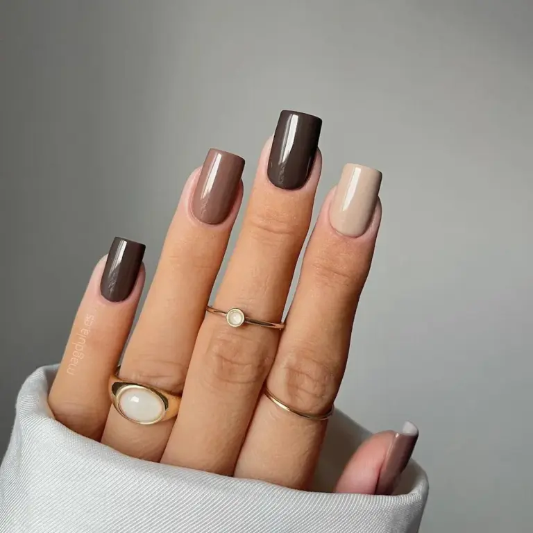 What are the most popular brown nail designs for inspiration