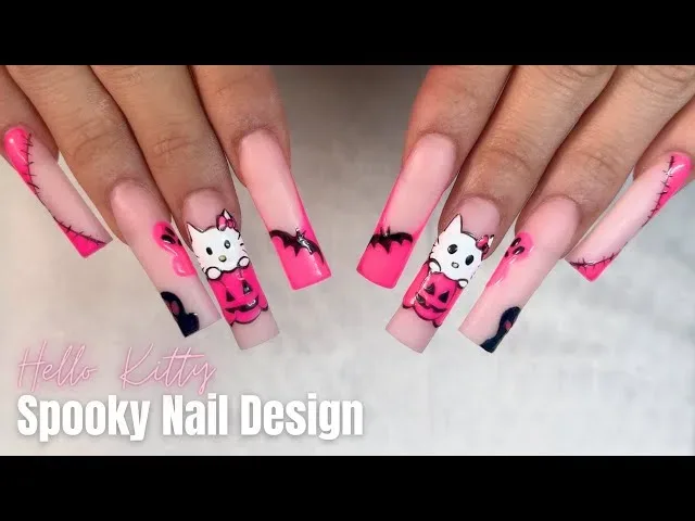 What are the most popular Hello Kitty nail designs for inspiration