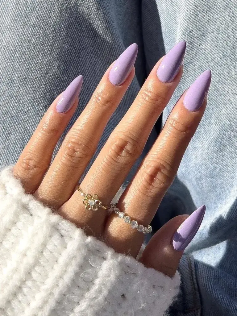 What are the most popular lavender nail designs for a serene manicure