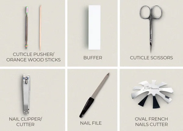 What essential tools and materials do beginners need for simple nail designs