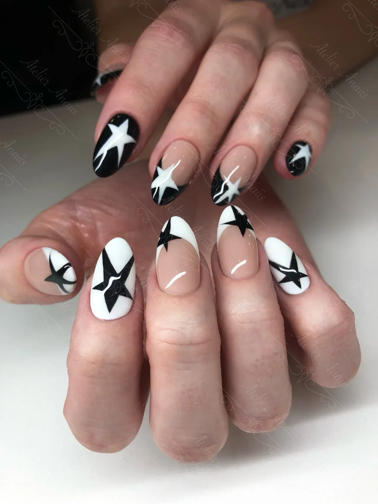 What is the meaning and symbolism behind black French tip nails