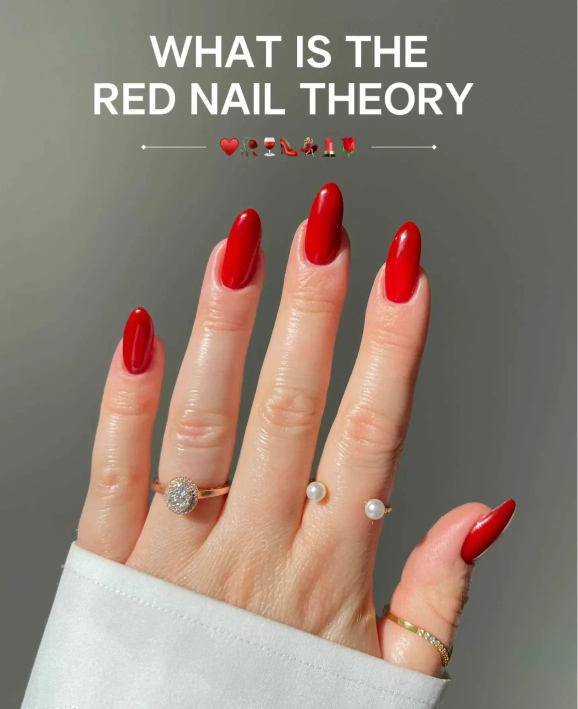 What is the symbolism behind red nails