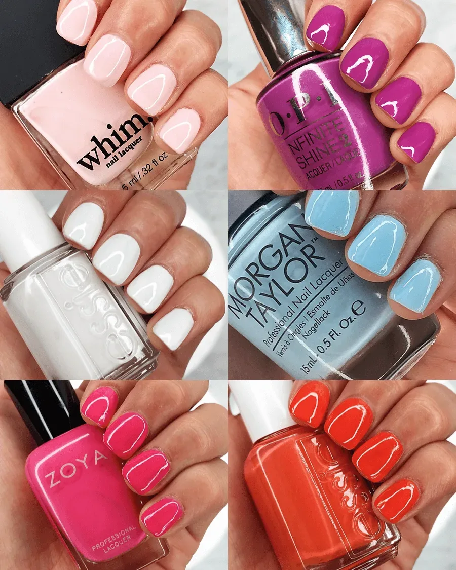 What nail colors are popular for summer