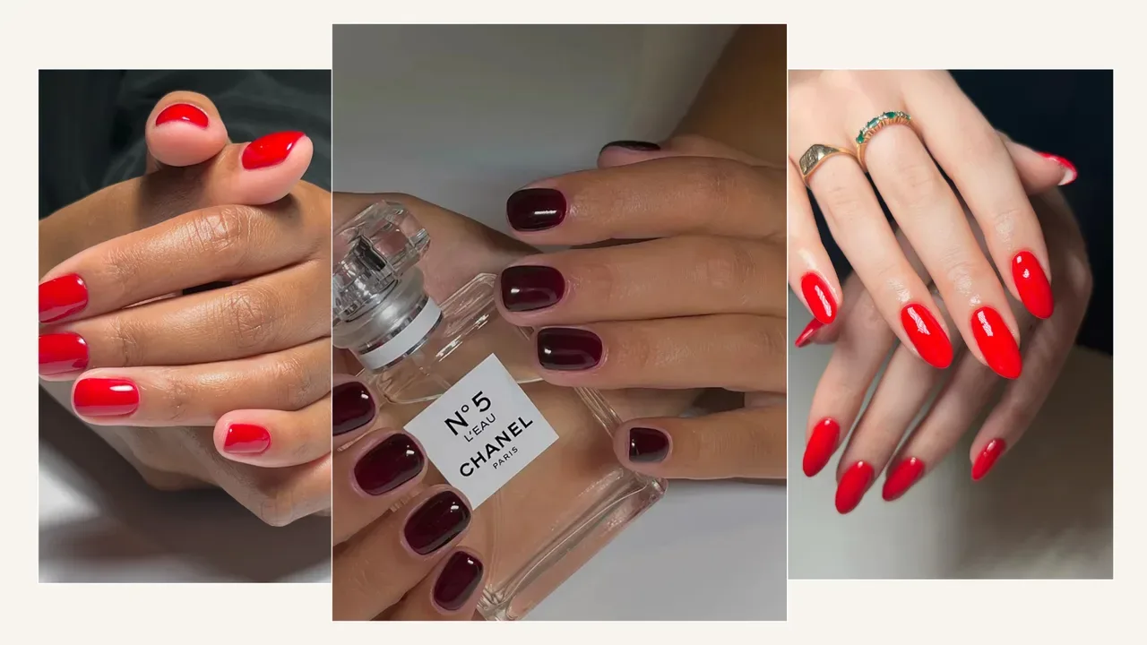 Which red nail shades are considered most sophisticated