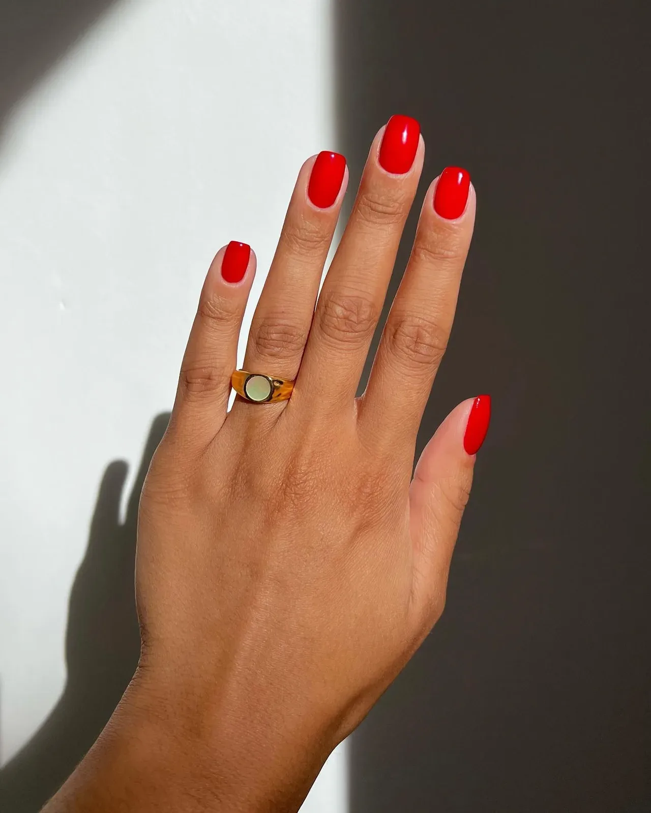 Which shades of red nail polish are most fashionable now