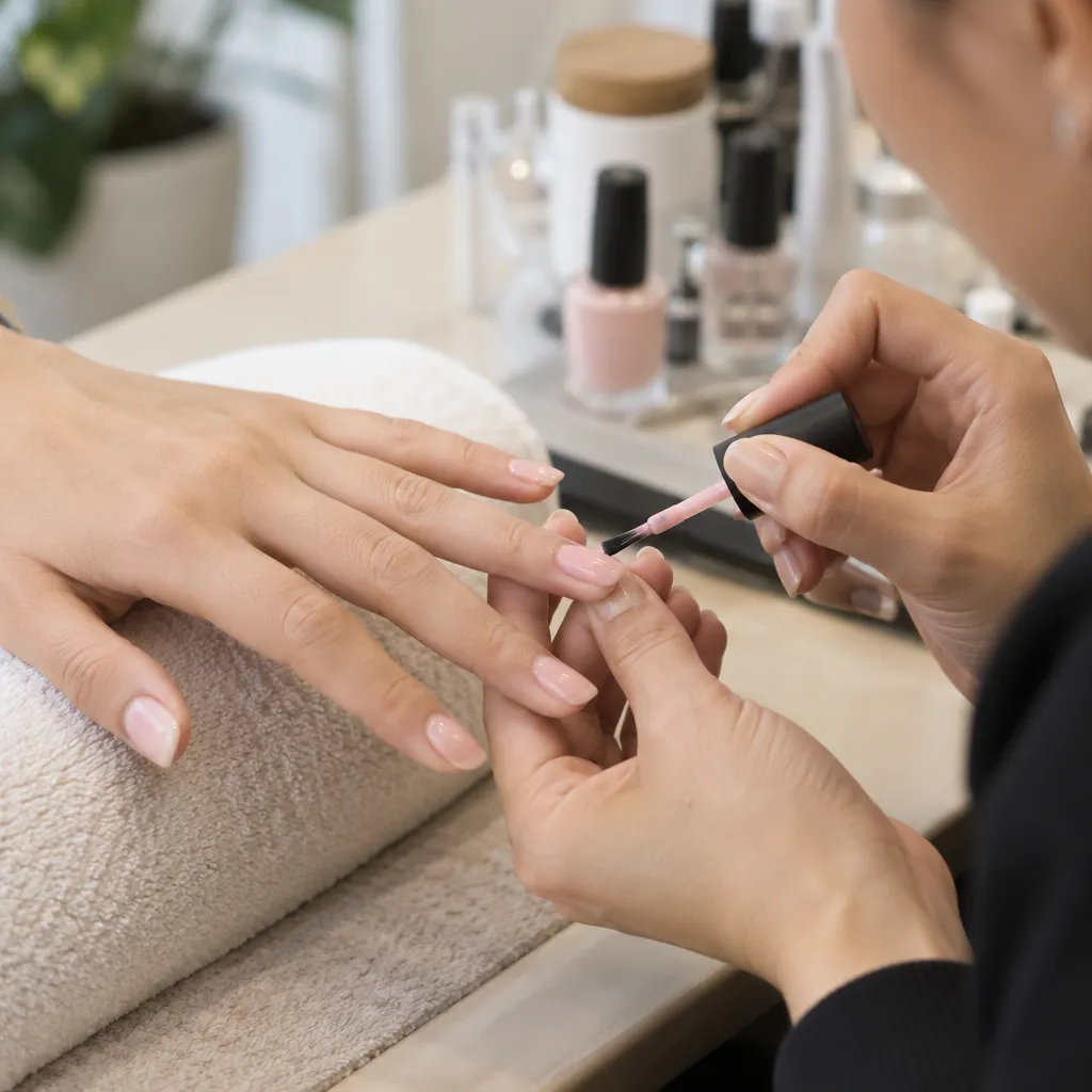 Clean and organized manicure station
