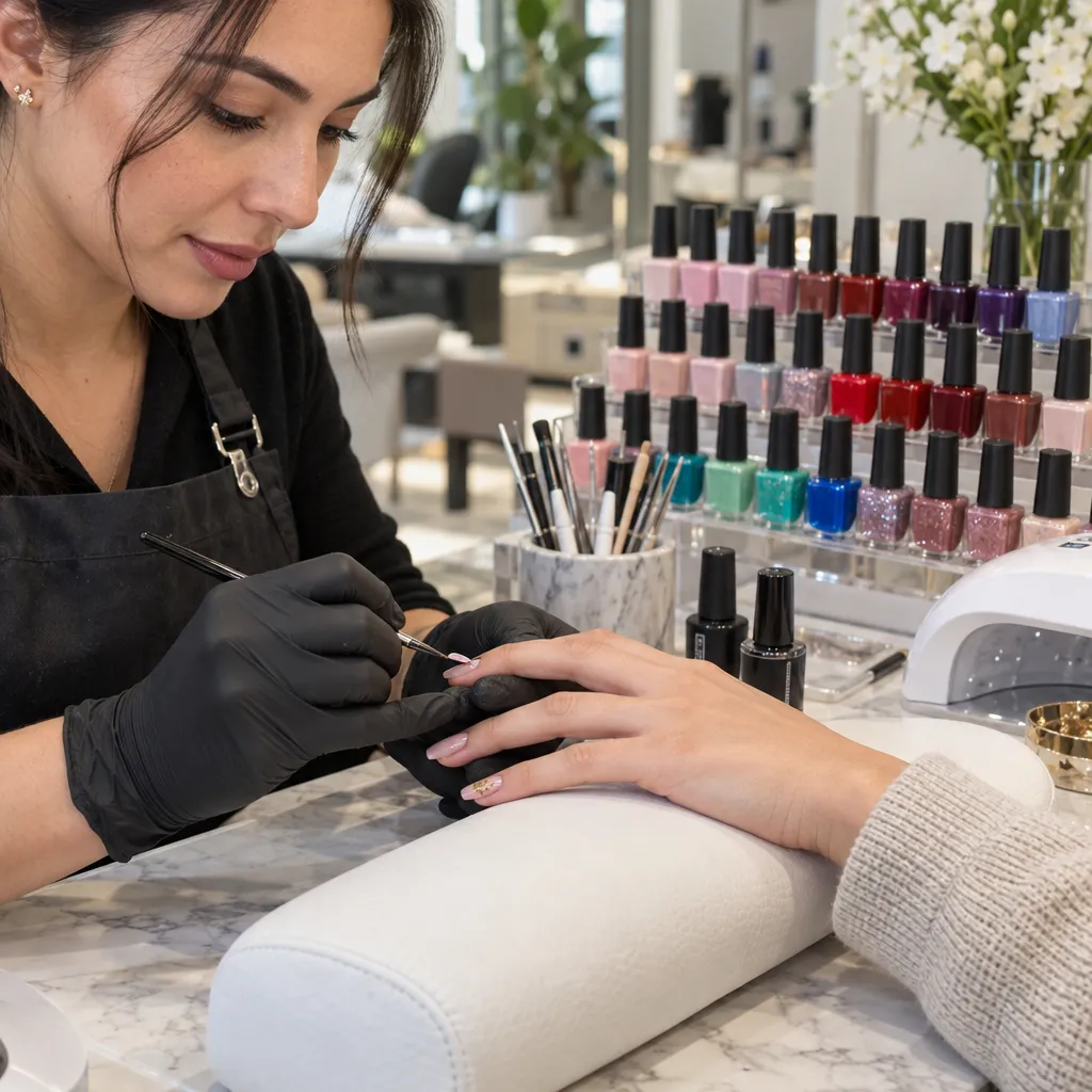 Clients receiving manicures in a calming and serene spa environment
